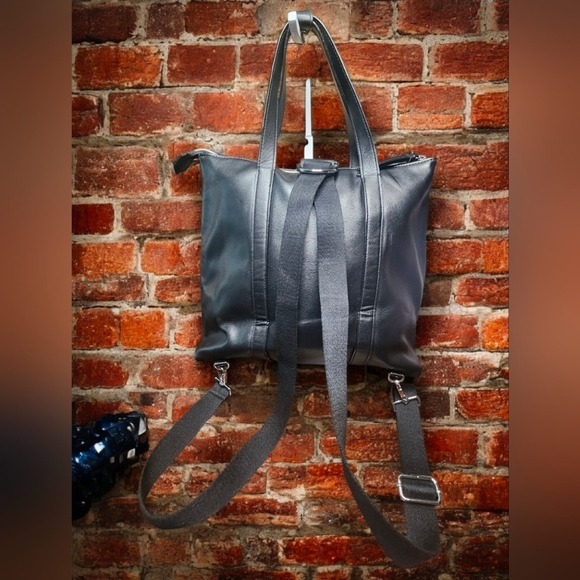 Victoria's Secret Black Studded Convertible Backpack/Tote Bag NWOT - Picture 5 of 16